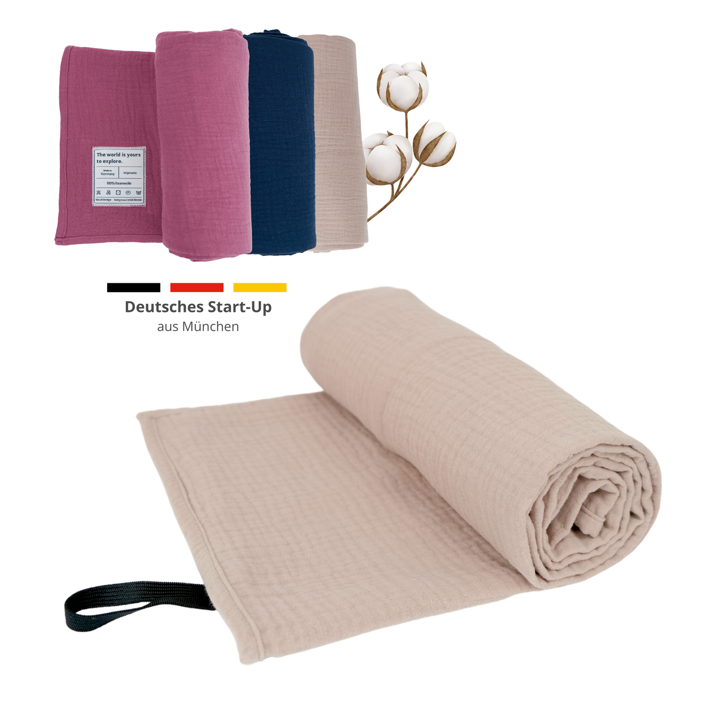 tripmate Reisehandtuch in Farbe Sandbeige