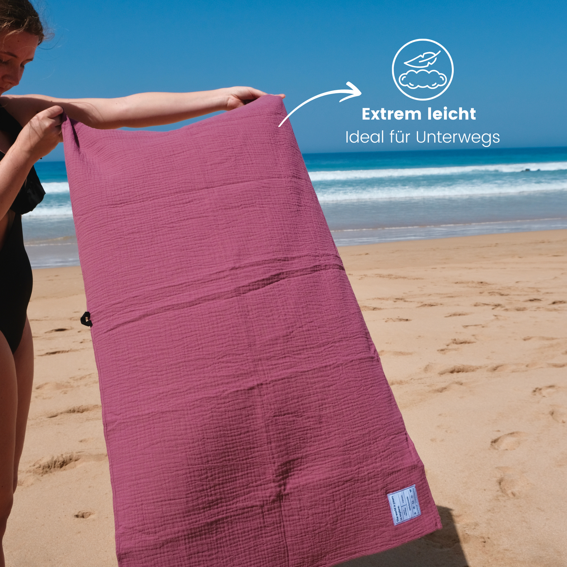 extrem leichtes Reisehandtuch für Outdoor